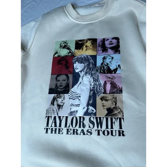 Taylor Swift Women’s The Era's Your Graphic Sweatshirt in Cream, Size M - Picture 3 of 8